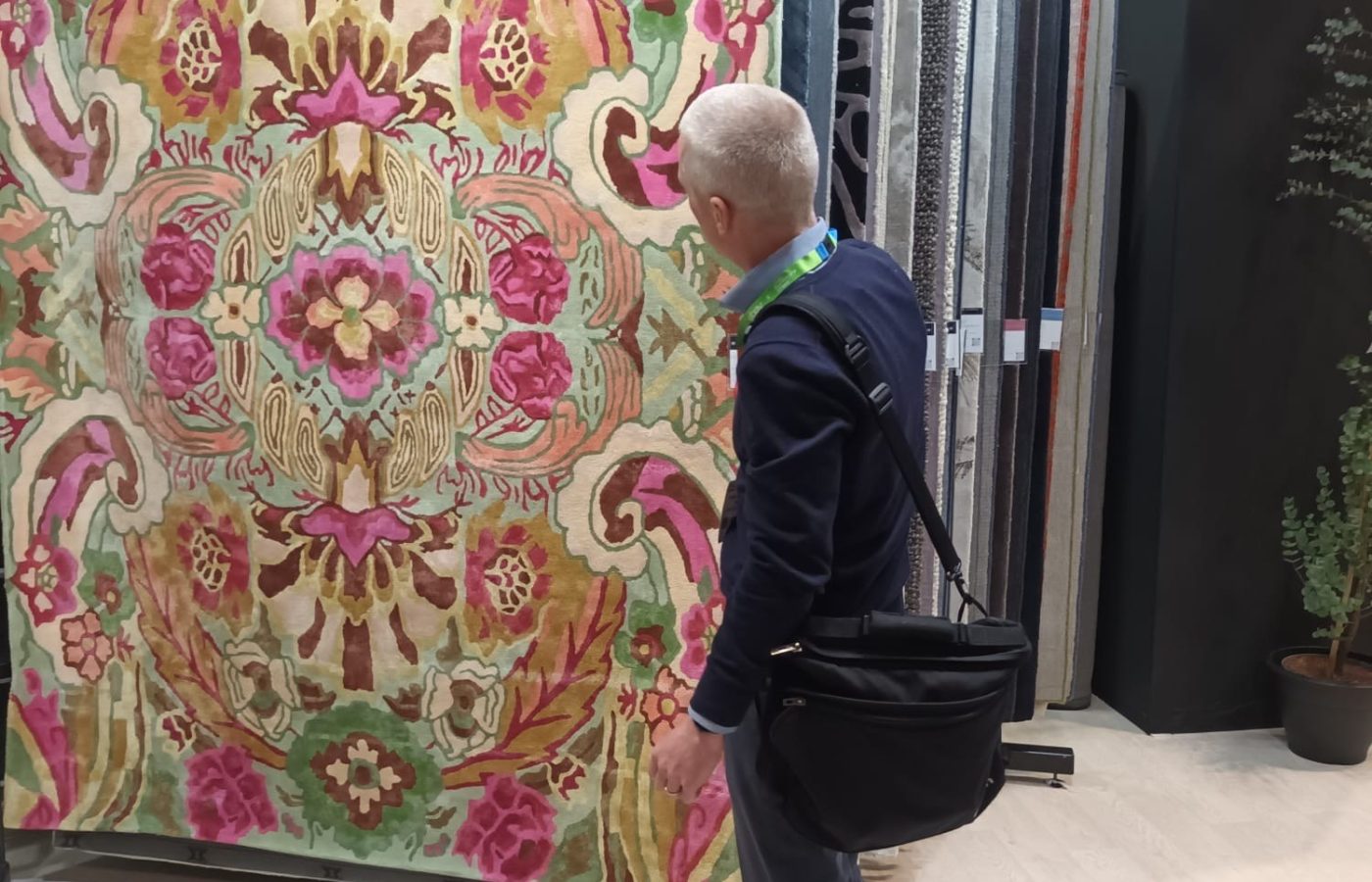 Robert at furniture show