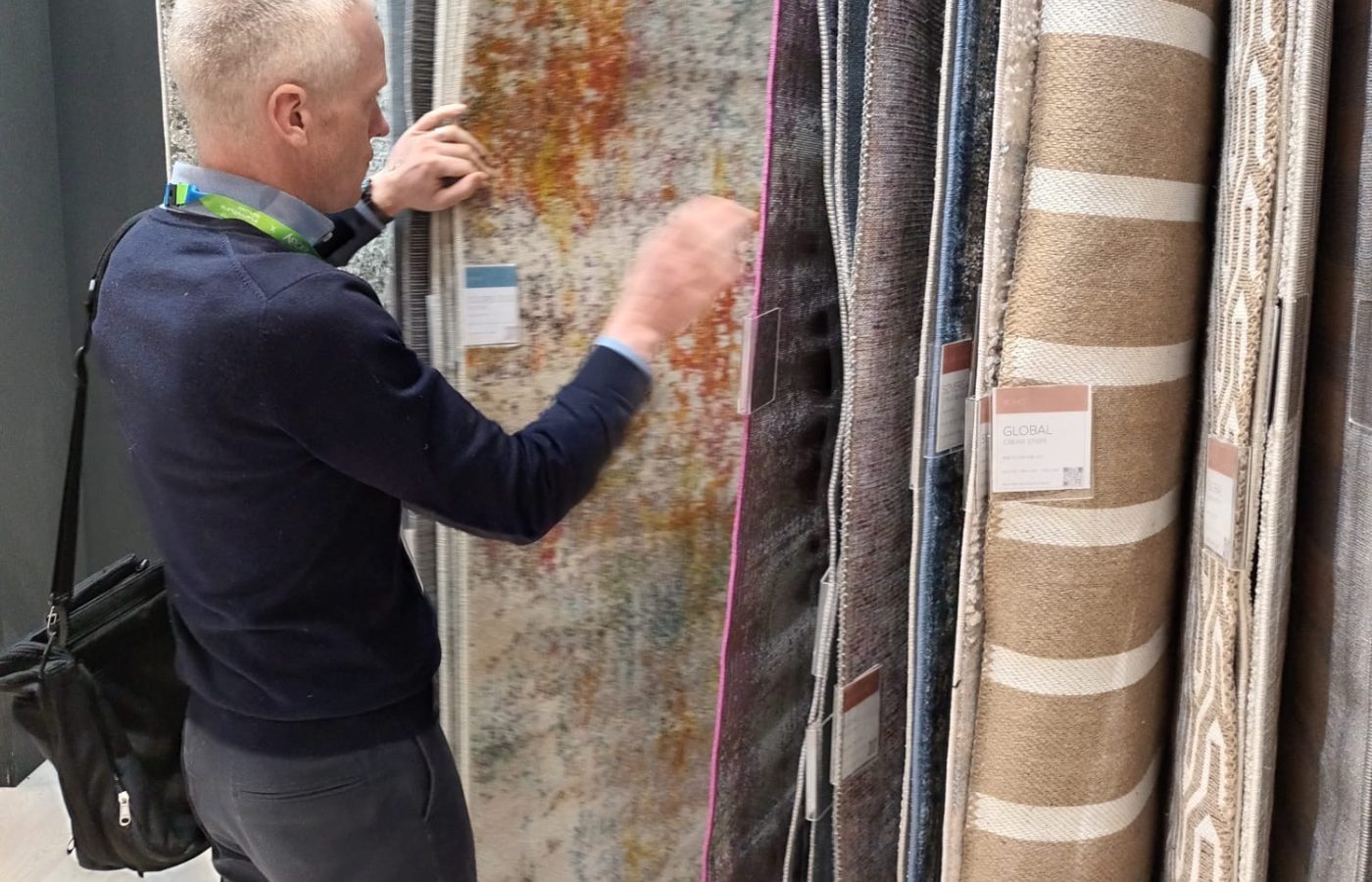 Robert at furniture show