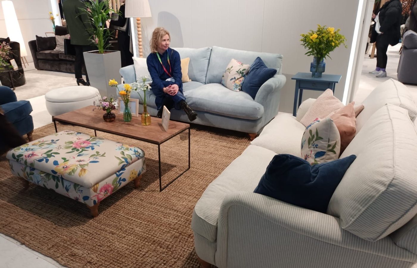 Kate at furniture show1