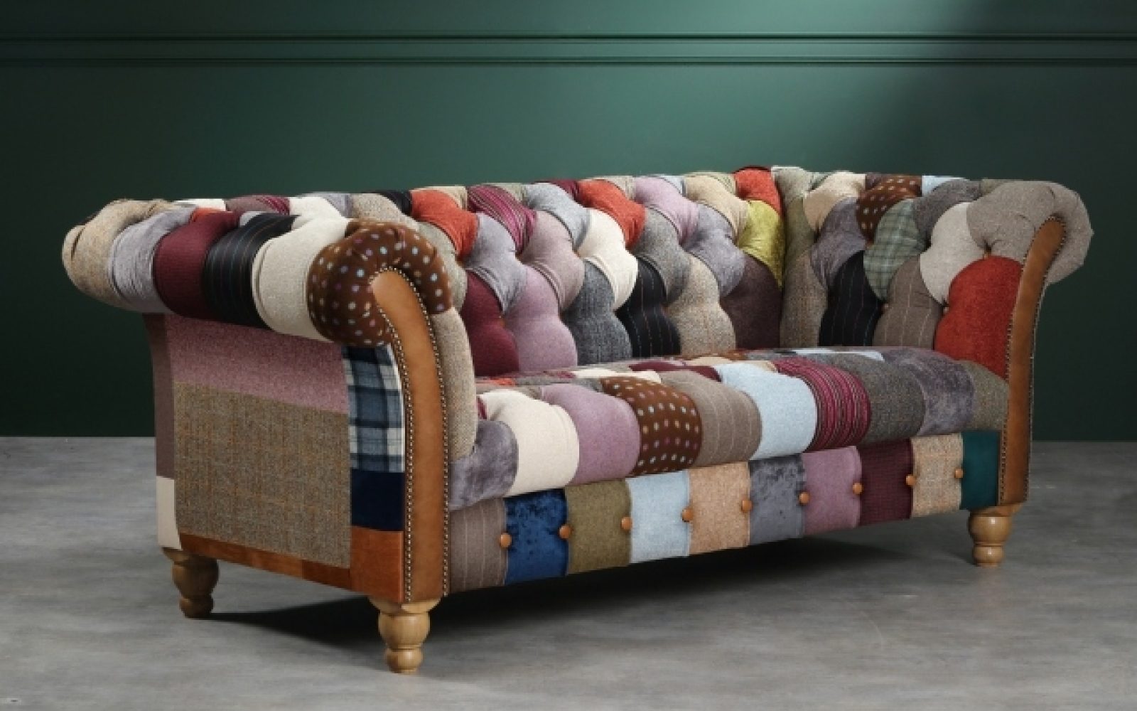 Chester club patchwork sofa