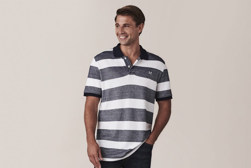 Crew Stripe Polo